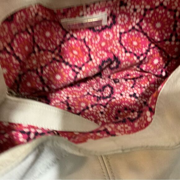 JIMMY CHOO HOBO SHOULDER BAG-LARGE-WHITE LEATHER BOTTOM JEWELED ACCENT UNIQUE - Picture 11 of 16